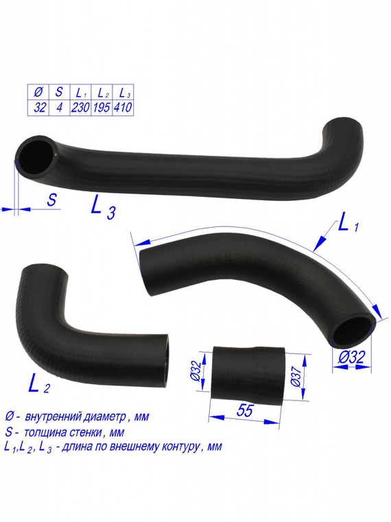 Комплект патрубков радиатора