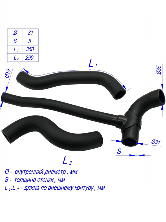 Комплект патрубков радиатора