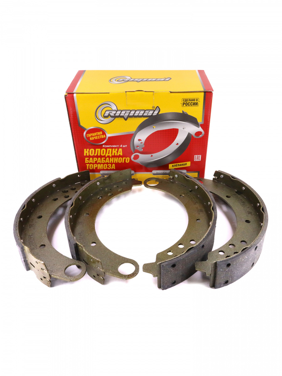 Комплект колодок барабанного тормоза (клёпаных)