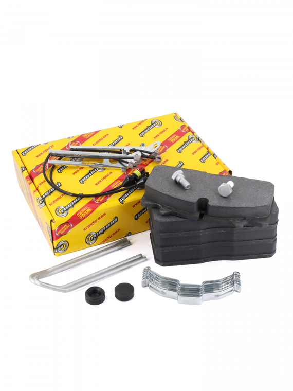 Комплект колодок дискового тормоза  (6 пружин,2 болта,2 загл,2 датч.)