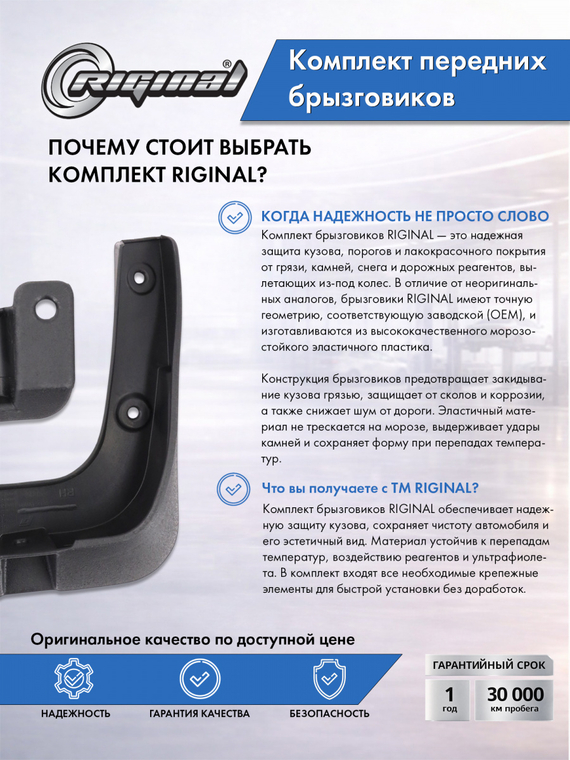 Комплект передних брызговиков