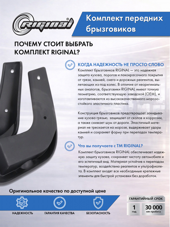 Комплект передних брызговиков
