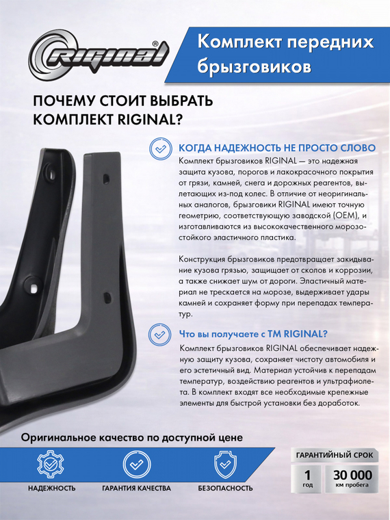 Комплект передних брызговиков