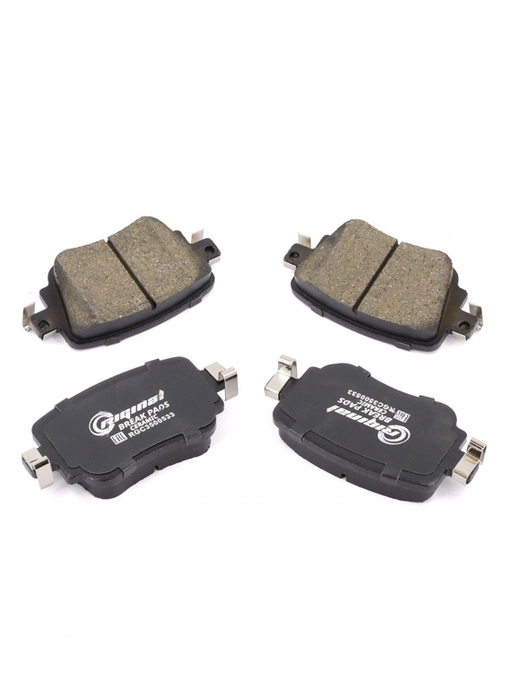 Комплект задних  керамических тормозных колодок ОЕМ № 5Q0698451B