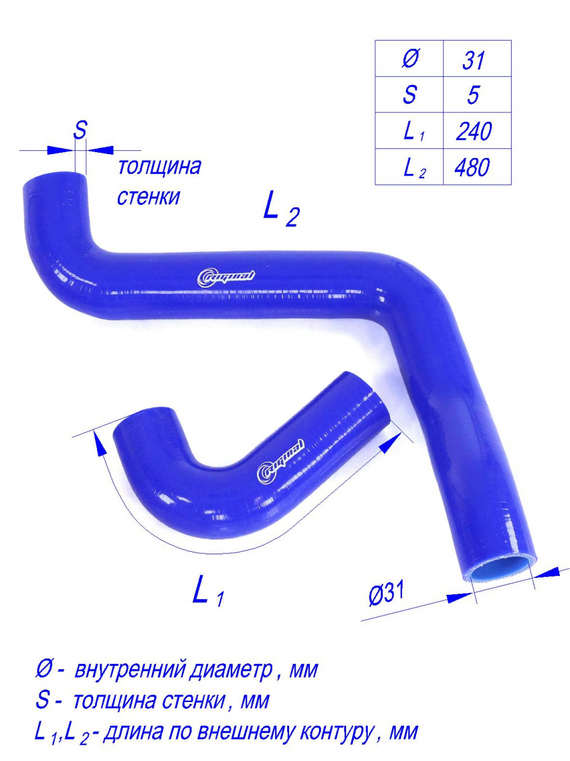 Комплект патрубков радиатора