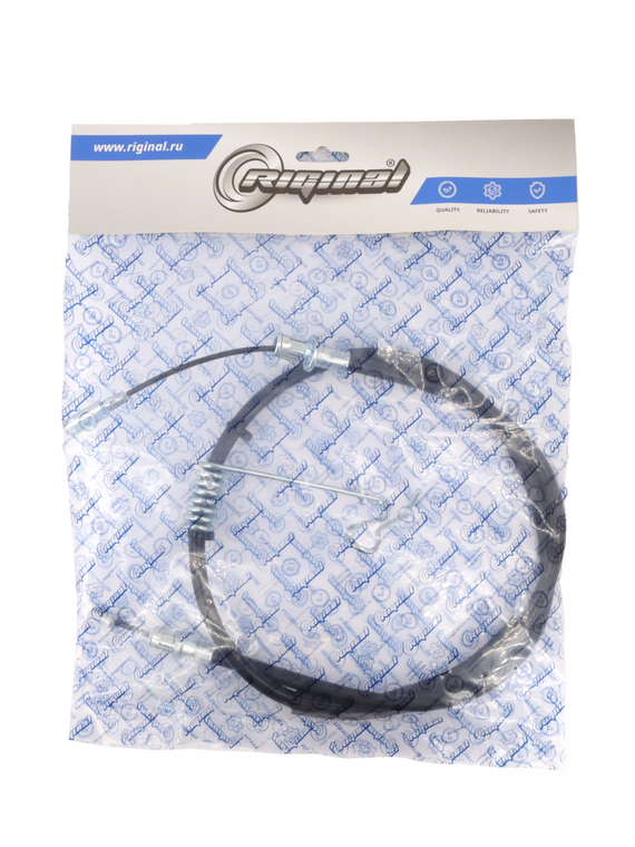 Трос ручного тормоза левый 1343мм