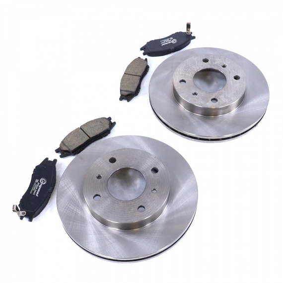 Диски тормозные передние с керамическими колодками DF2591/41060-95F0A