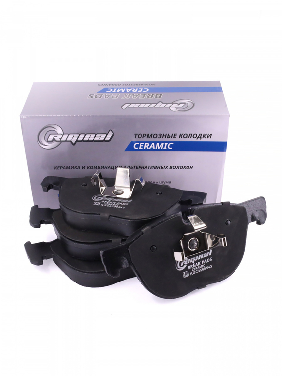 Комплект керамических колодок переднего дискового тормоза ОЕМ №34116852253